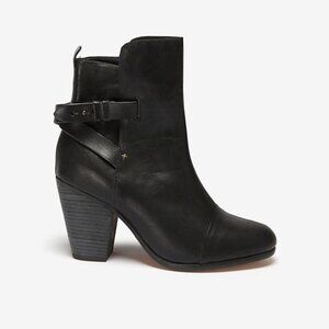 Rag & Bone Black Kinsey Leather Boot